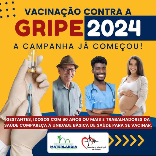 🌟🩺🦠 Vacinação contra a Gripe 2024. 📢 A campanha já começou!